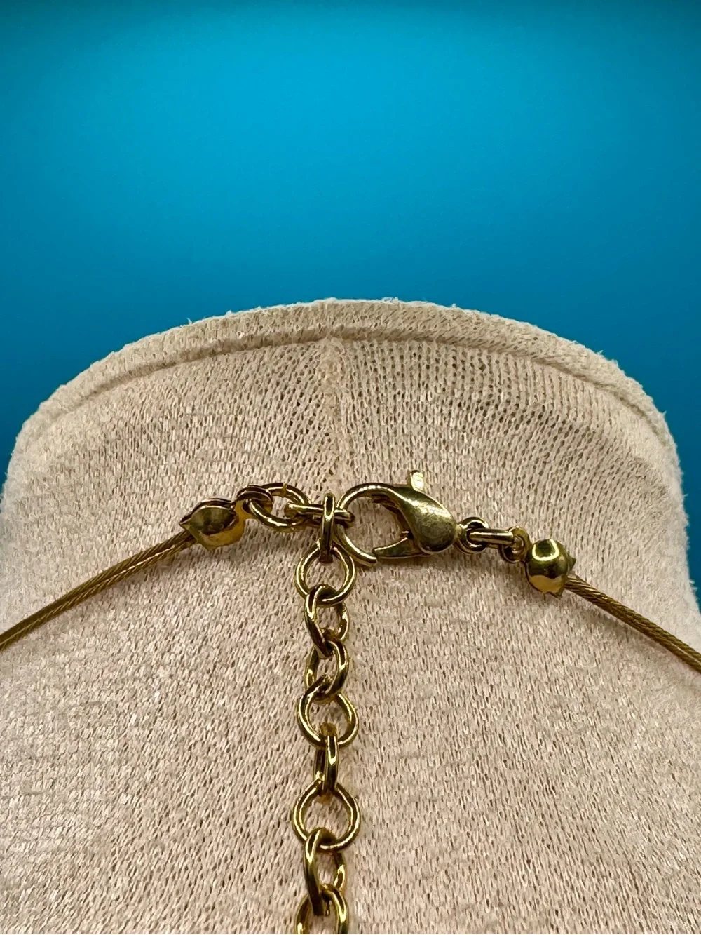 NWOT 3-Strand Beaded Illusion Olive Green and Amber Beaded Necklace